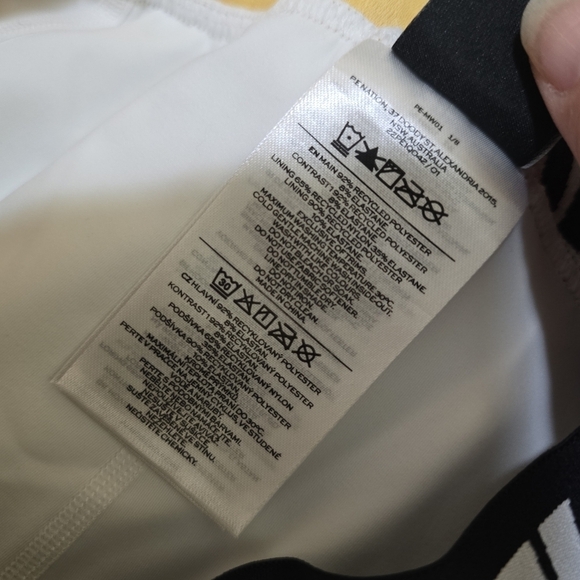 P.E Nation Backswing Skirt in Optic White Medium Australian Open Collection 2022 - Picture 8 of 8